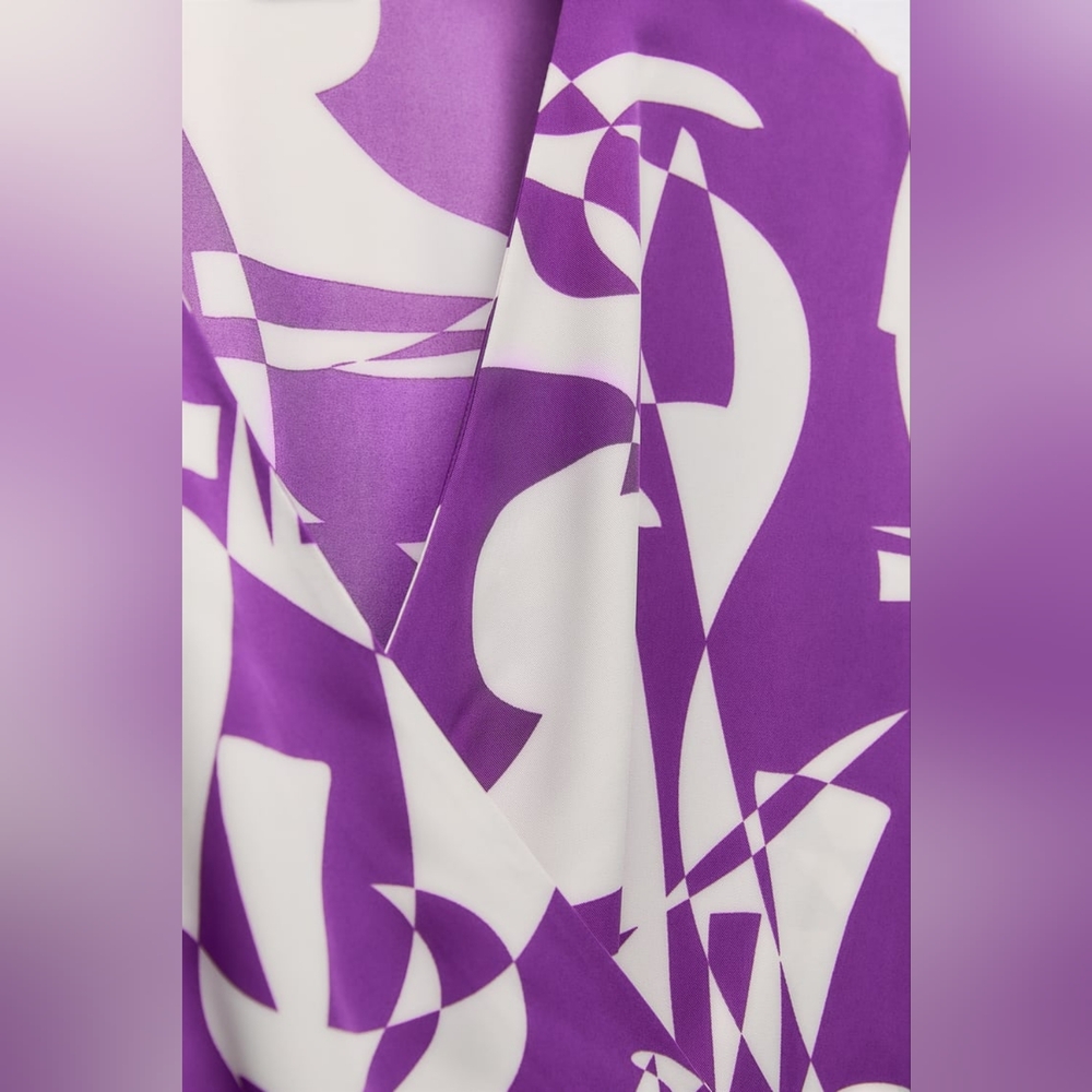 ZARA RUCHED PRINT TOP - Picture 7 of 7